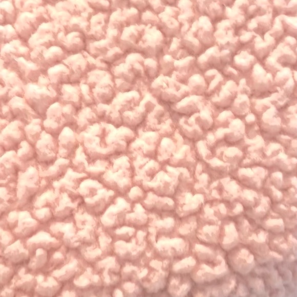 Lukka Lux Pink Turtleneck Teddy Jacket w/ pocket - Picture 3 of 5